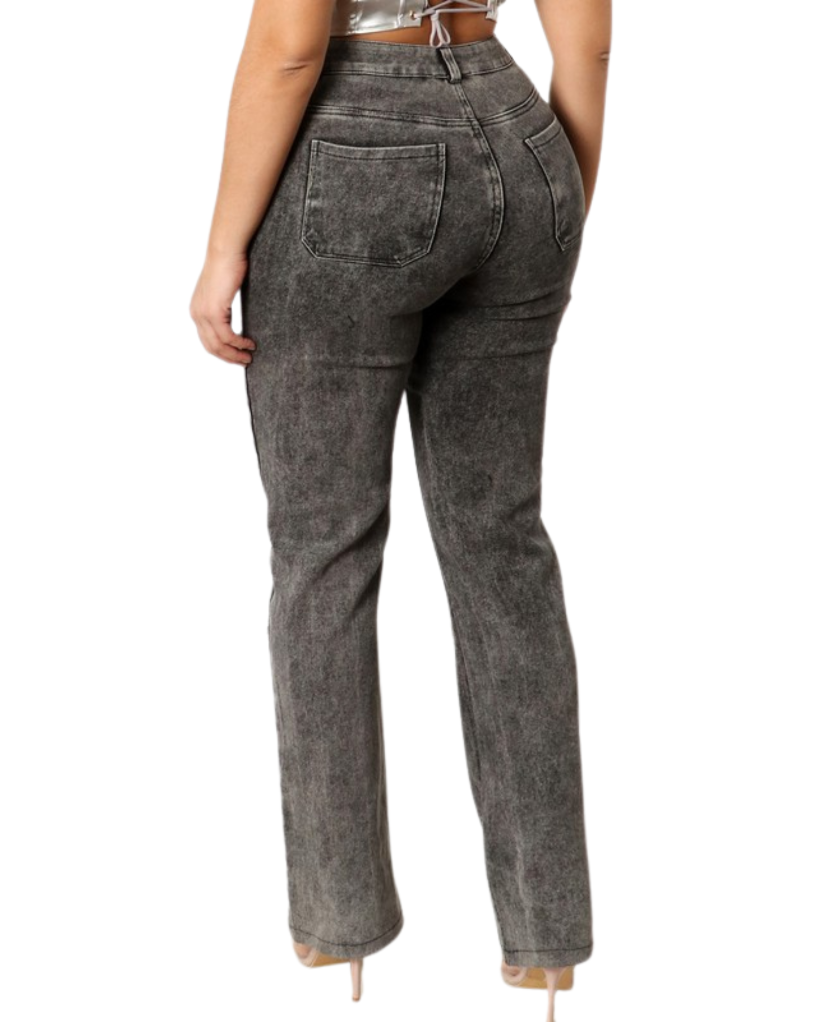 Rhinestone Crafted Denim Jean