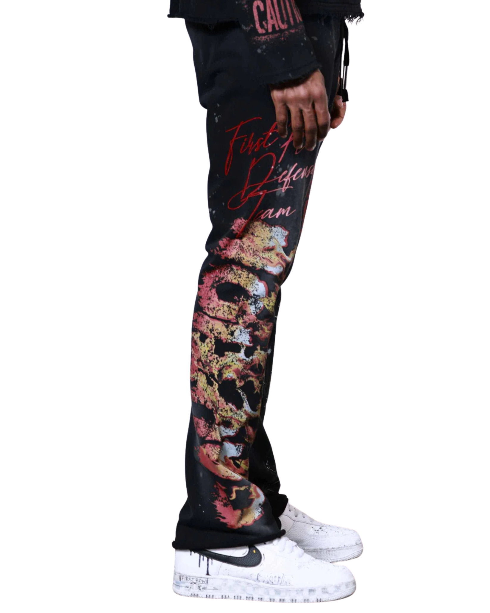 Caution Not So Quiet Stacked Sweatpant