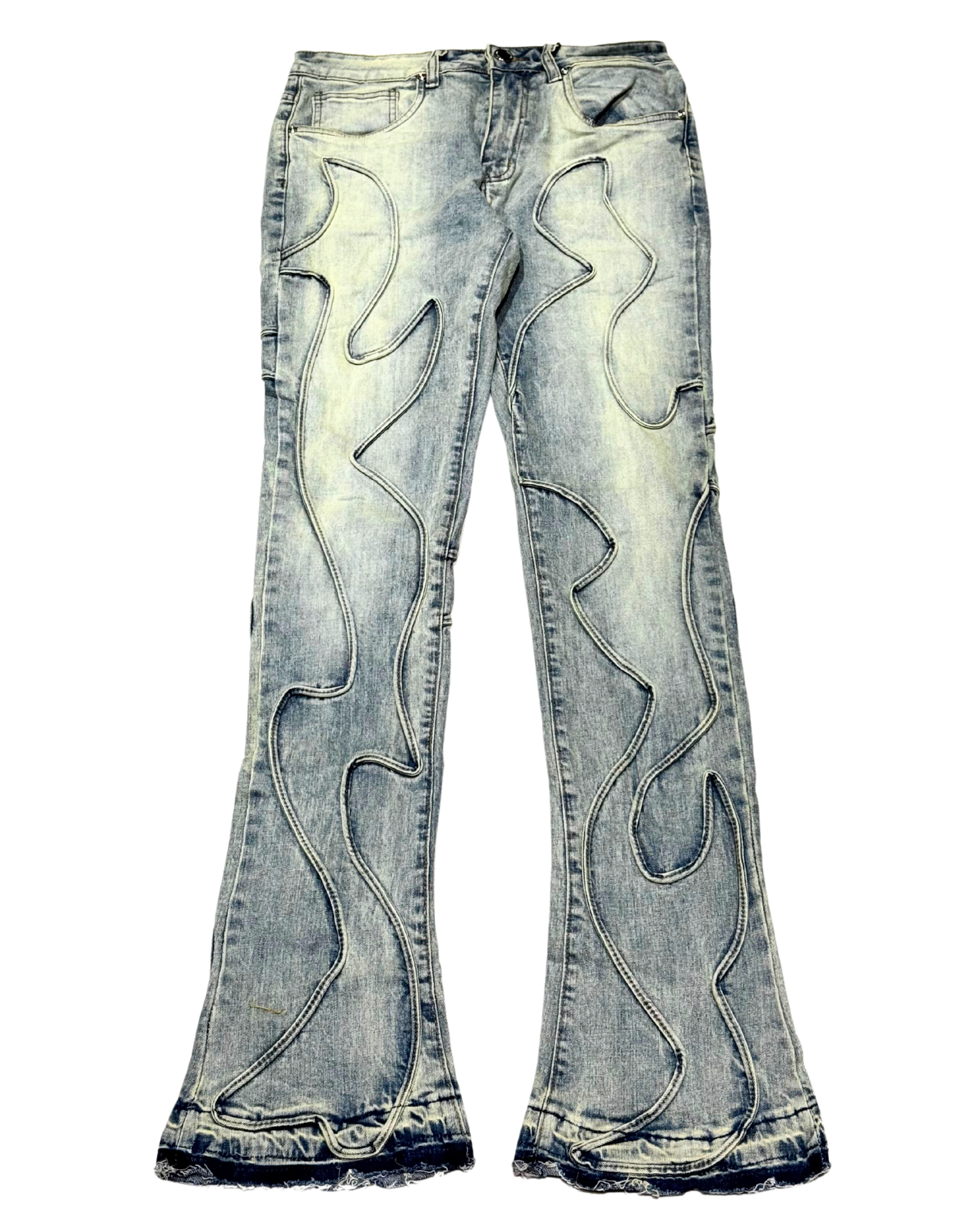 Tornado Flame Stacked Jean M8329D