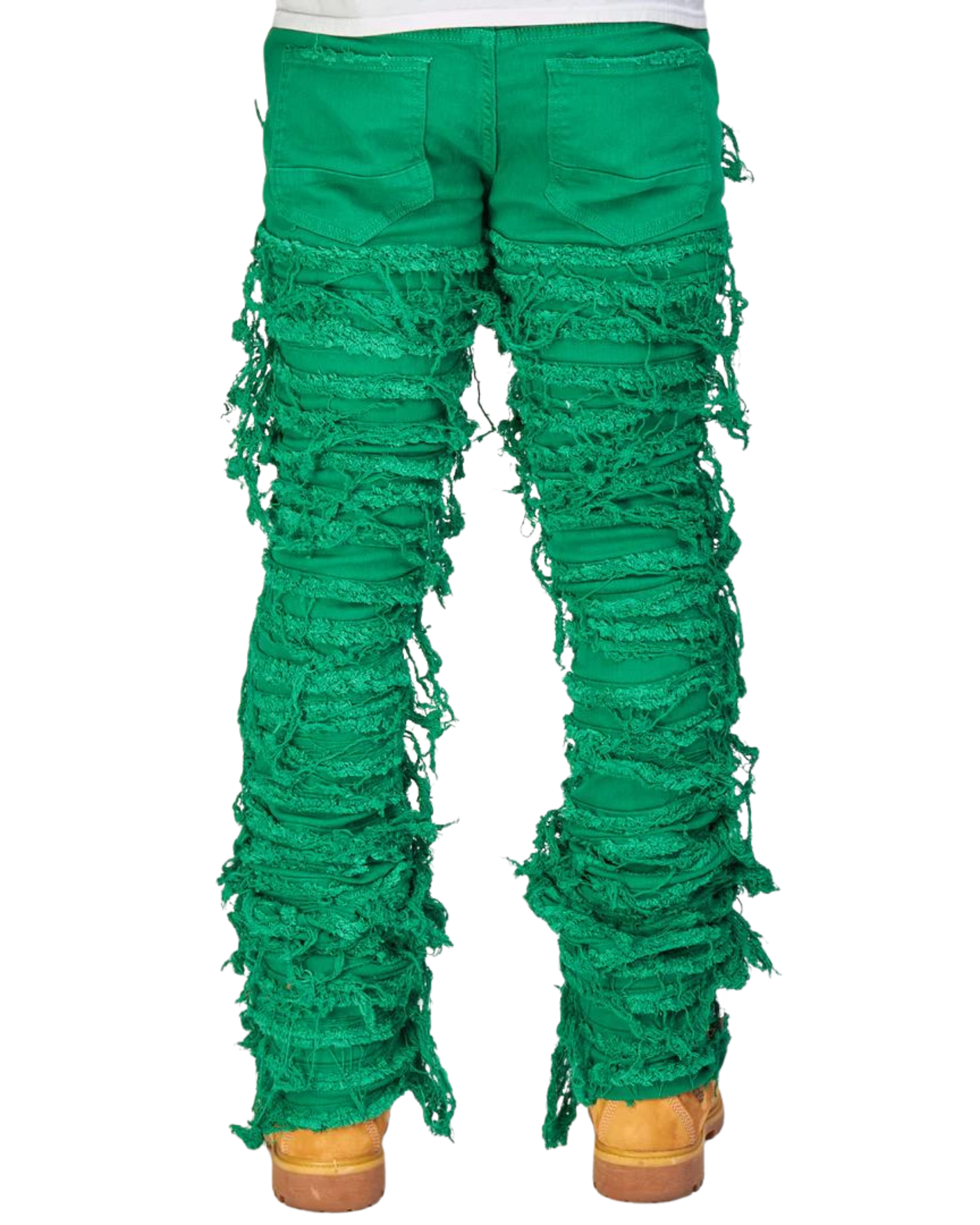 Nirvana Rip & Frayed Stacked Jeans