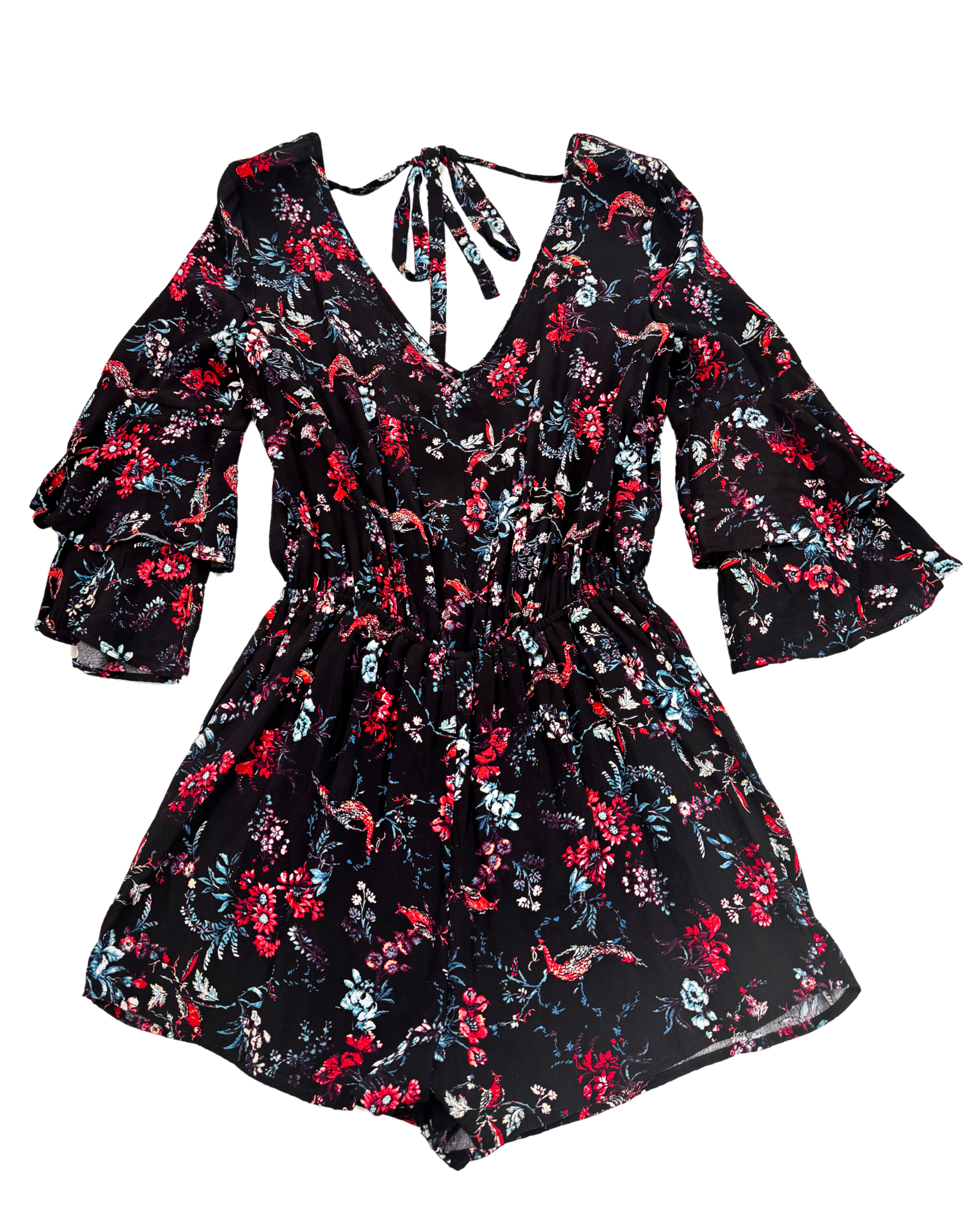 Floral Print Smoked Dress