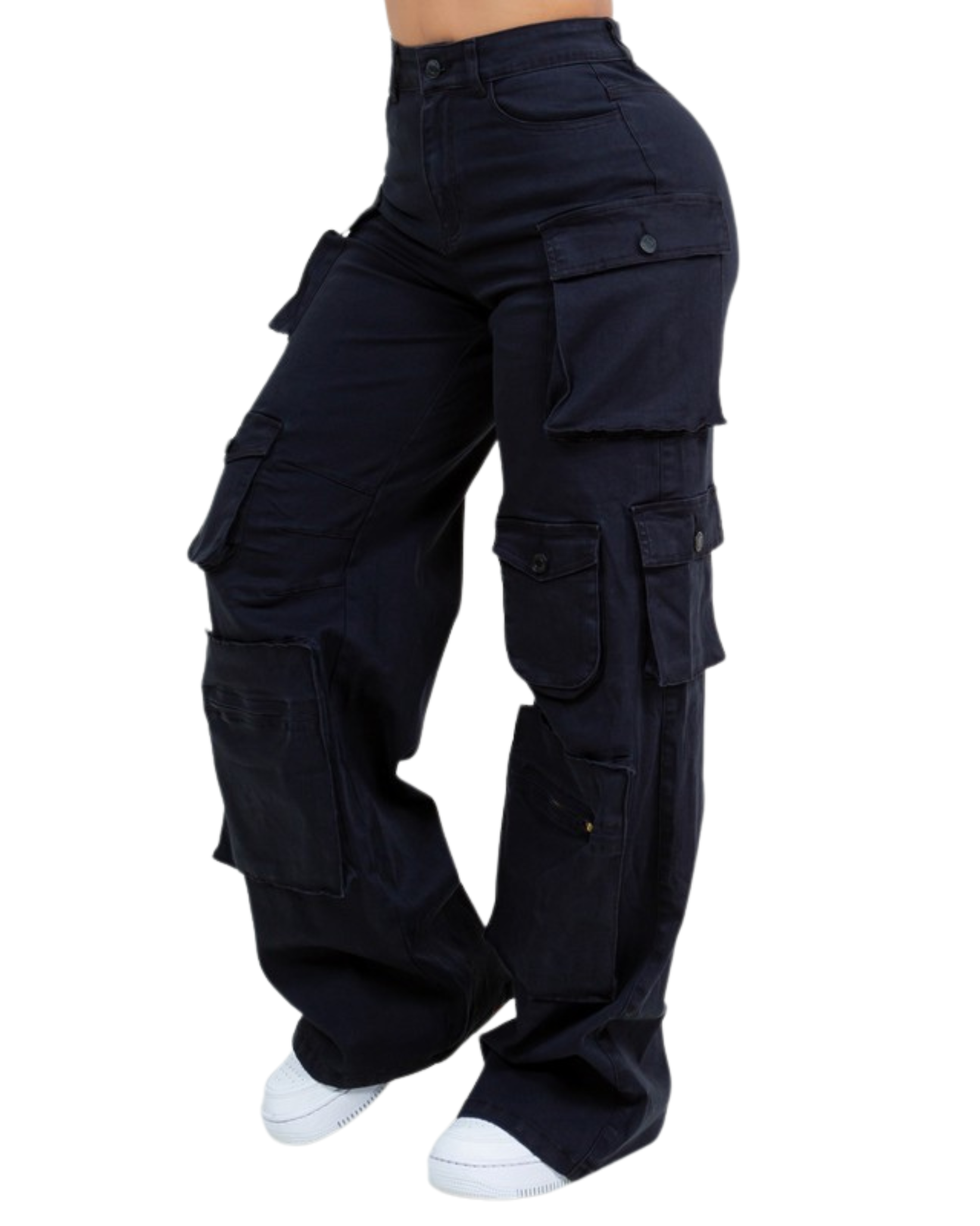 Multi Pocket Cargo Denim Jean