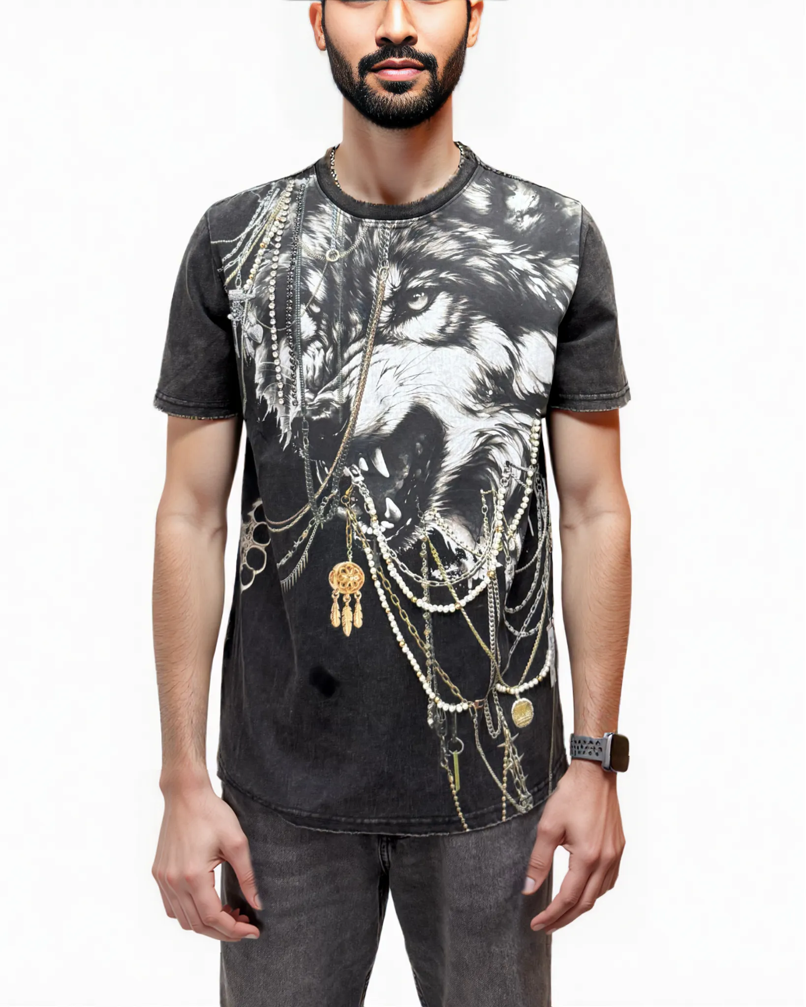 Wolf Printed Shirt