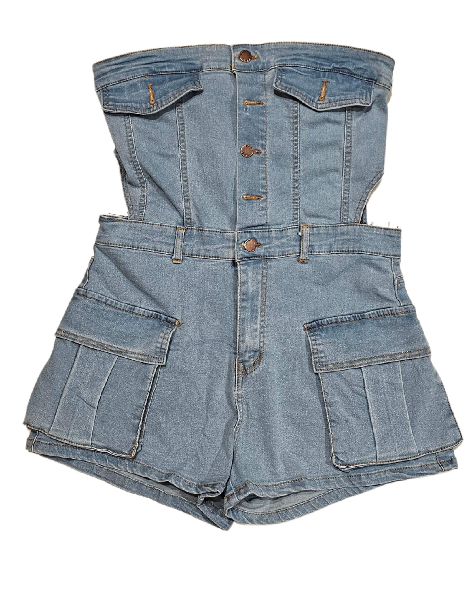 Twill Shot Denim Onepiece