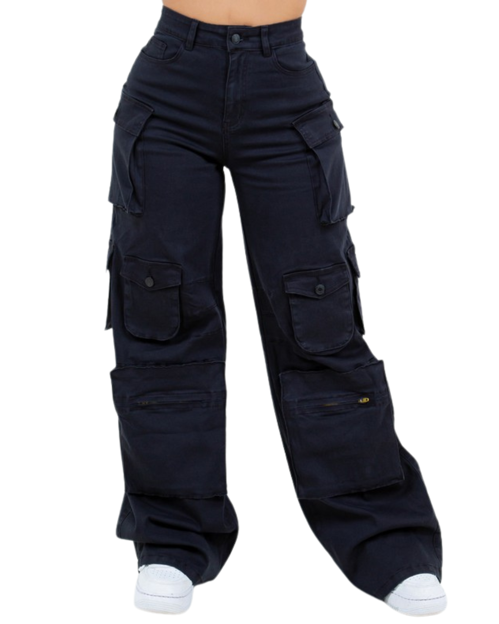 Multi Pocket Cargo Denim Jean