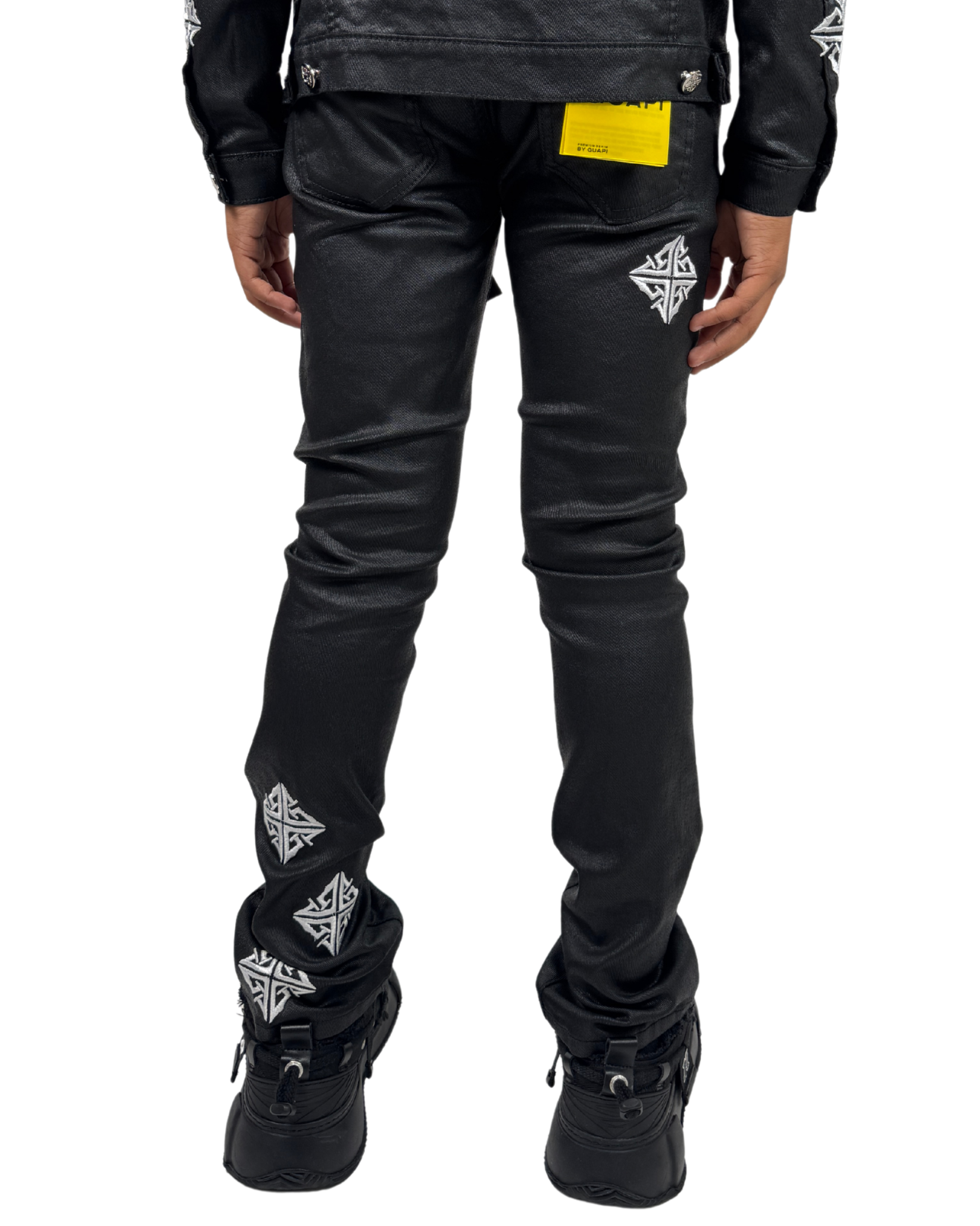 Kids Obsidian Waxed Premium Jeans