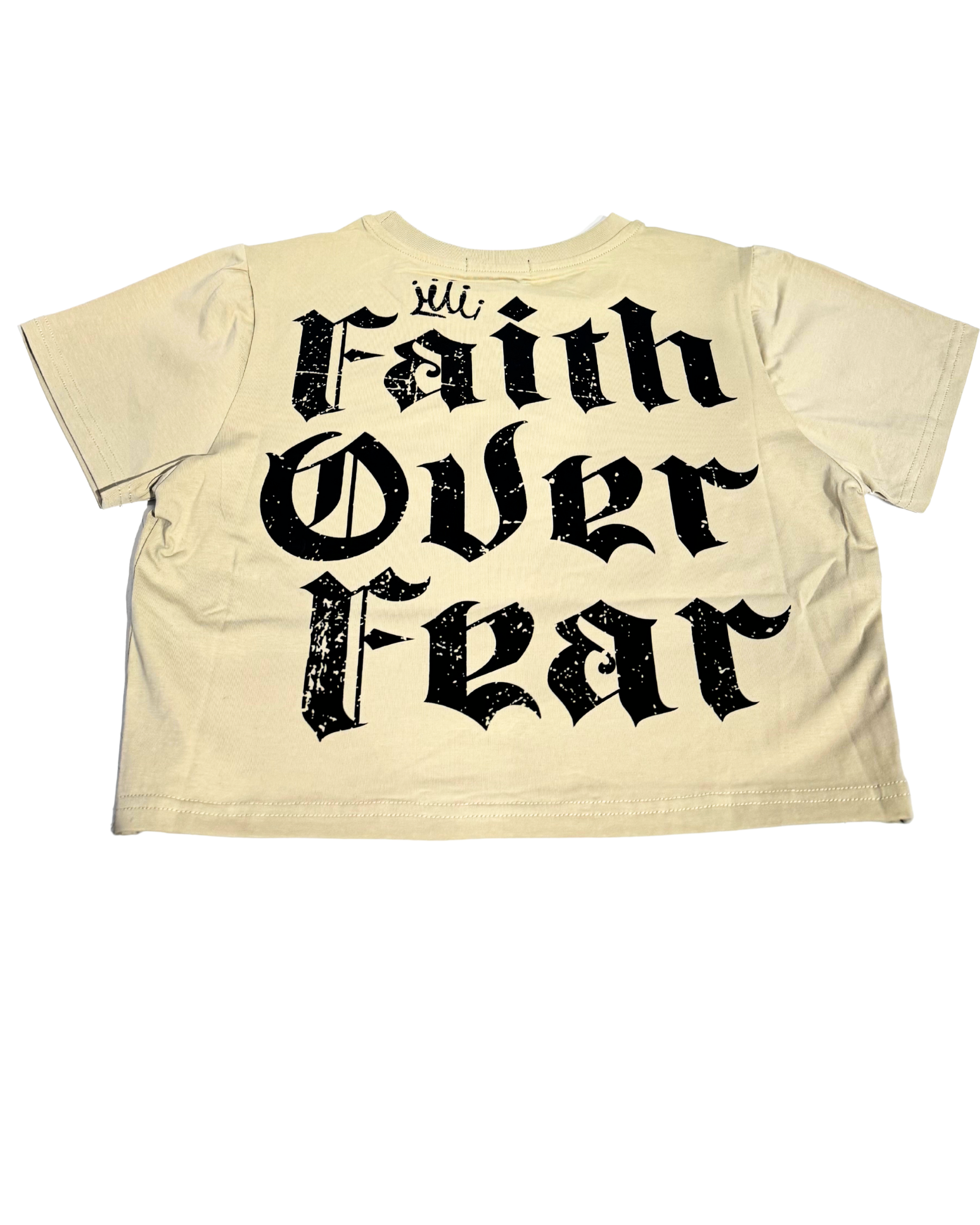 Faith Over Fear Crop Top