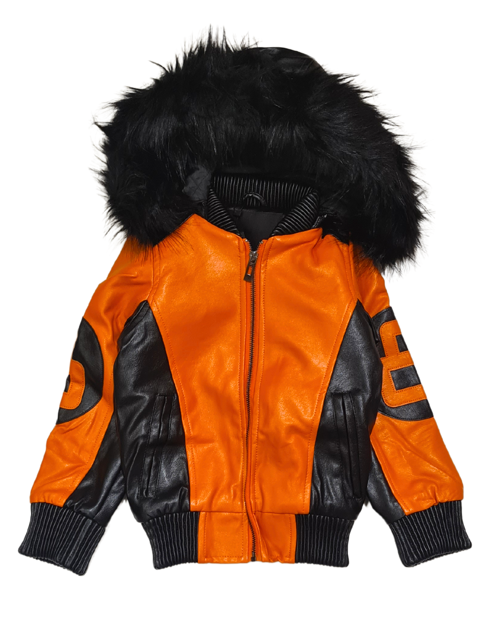 Kids PU Bomber Jacket