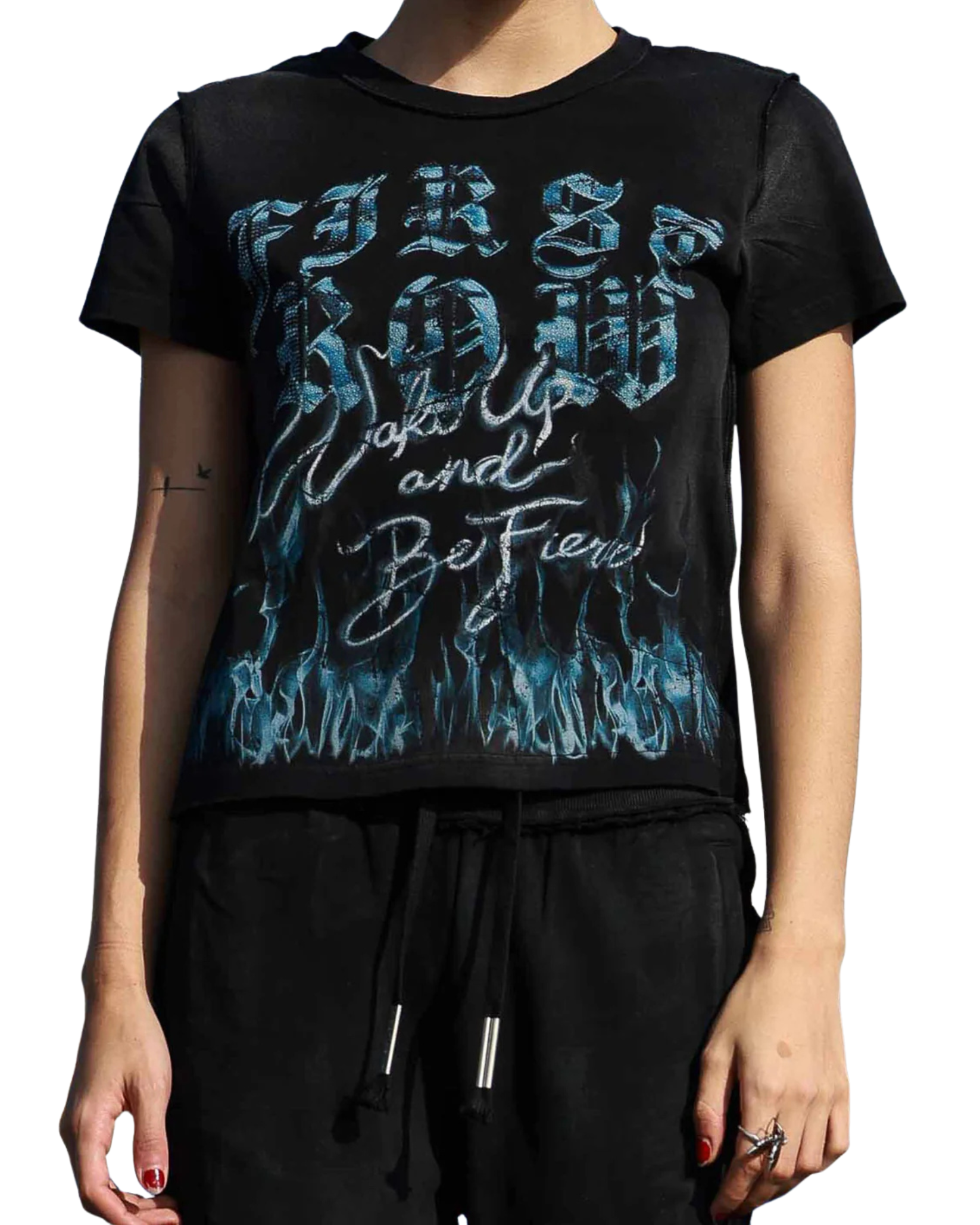 Wake Up and Be Fierce Flame Tee