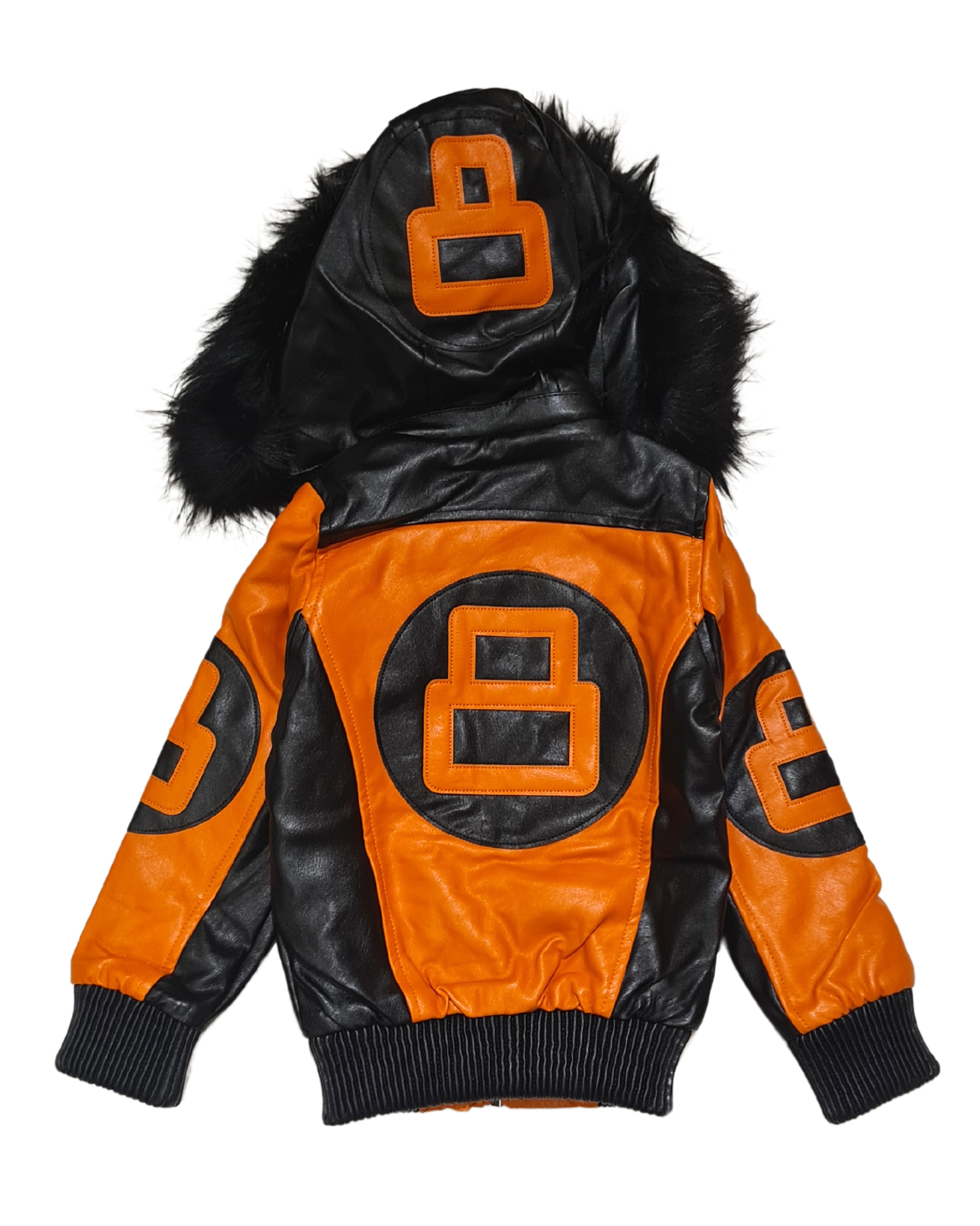 Kids PU Bomber Jacket
