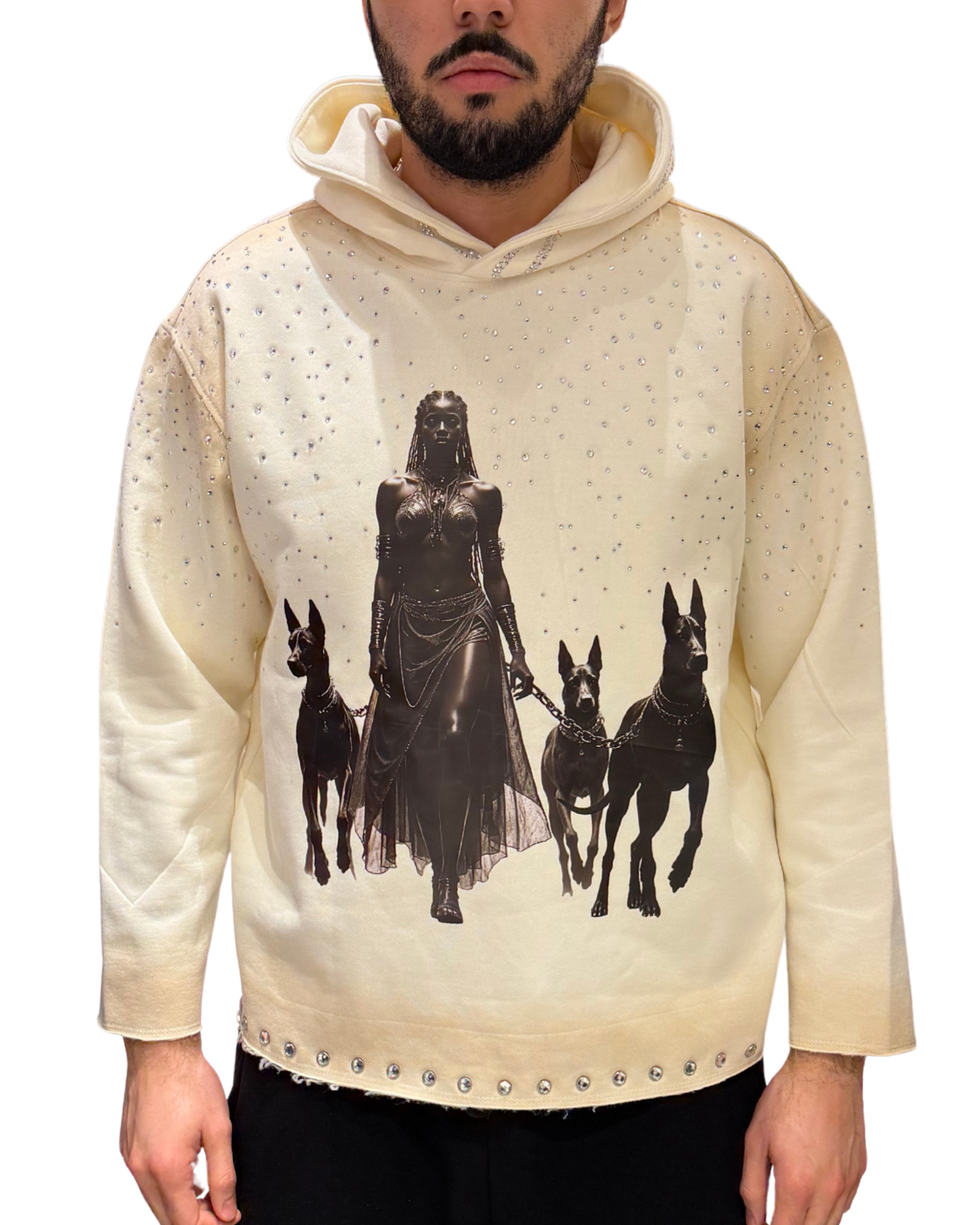 Mens 3 Dogs Hoodie