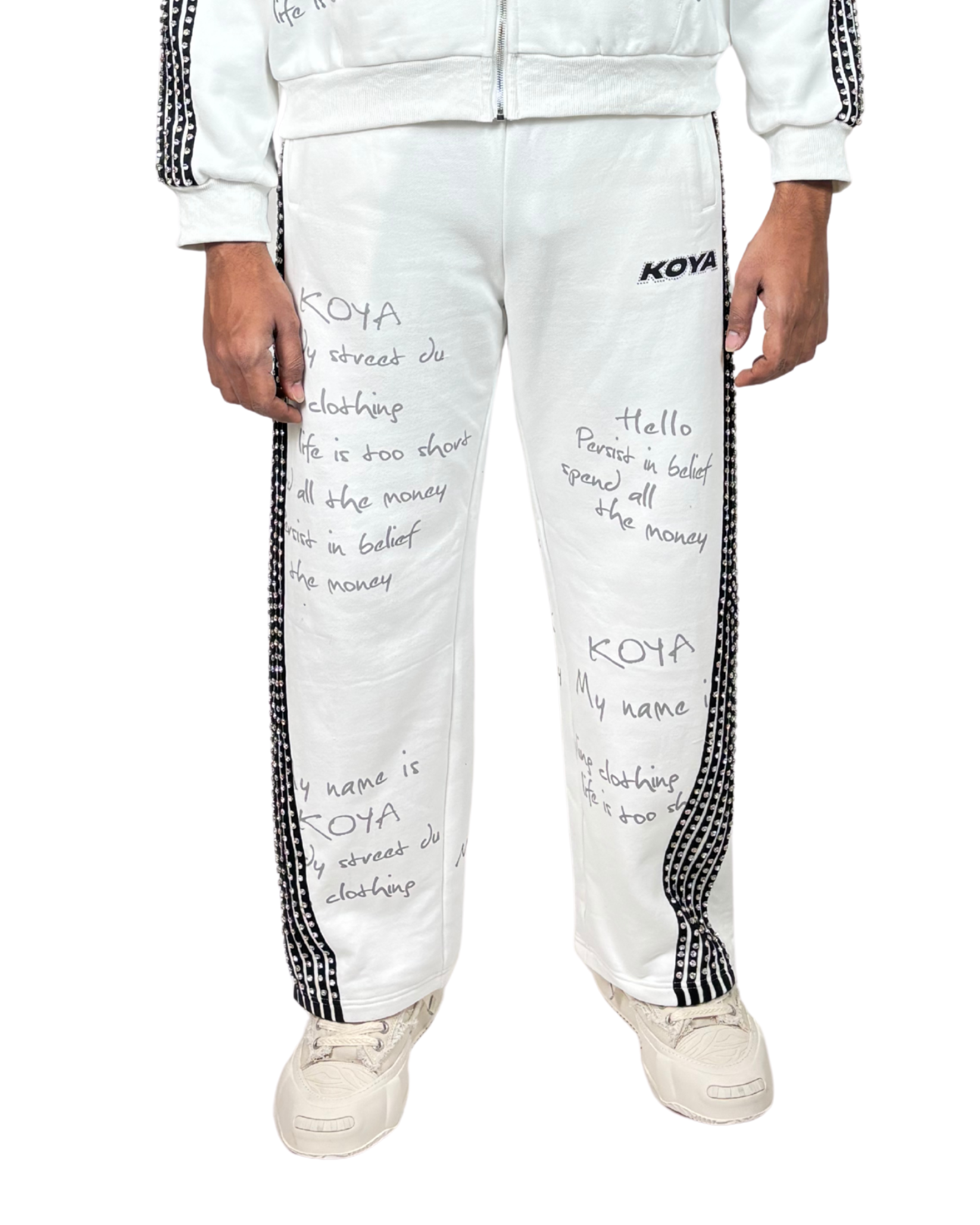 Mens Rhinestone Sweatpants KSRS01