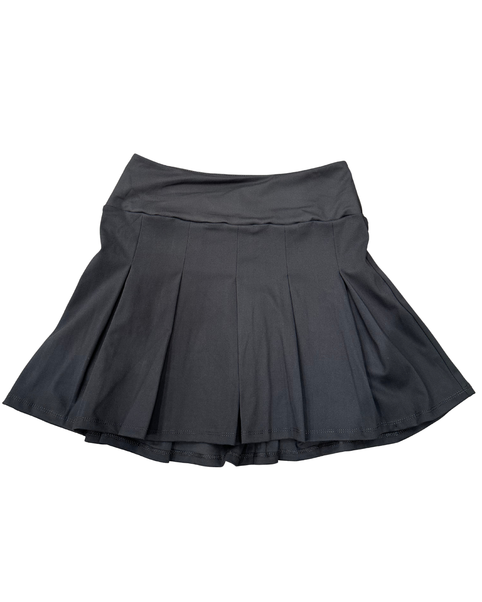 Zipped Crop-Top & Pleated Mini Skirt Set