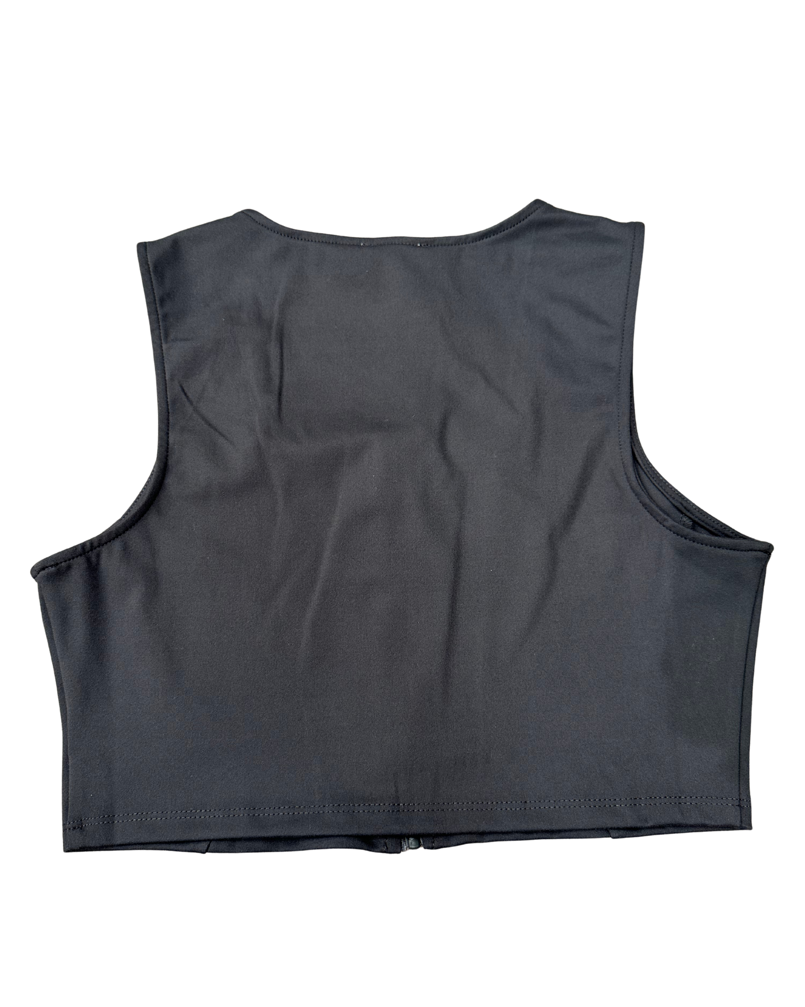 Zipped Crop-Top & Pleated Mini Skirt Set