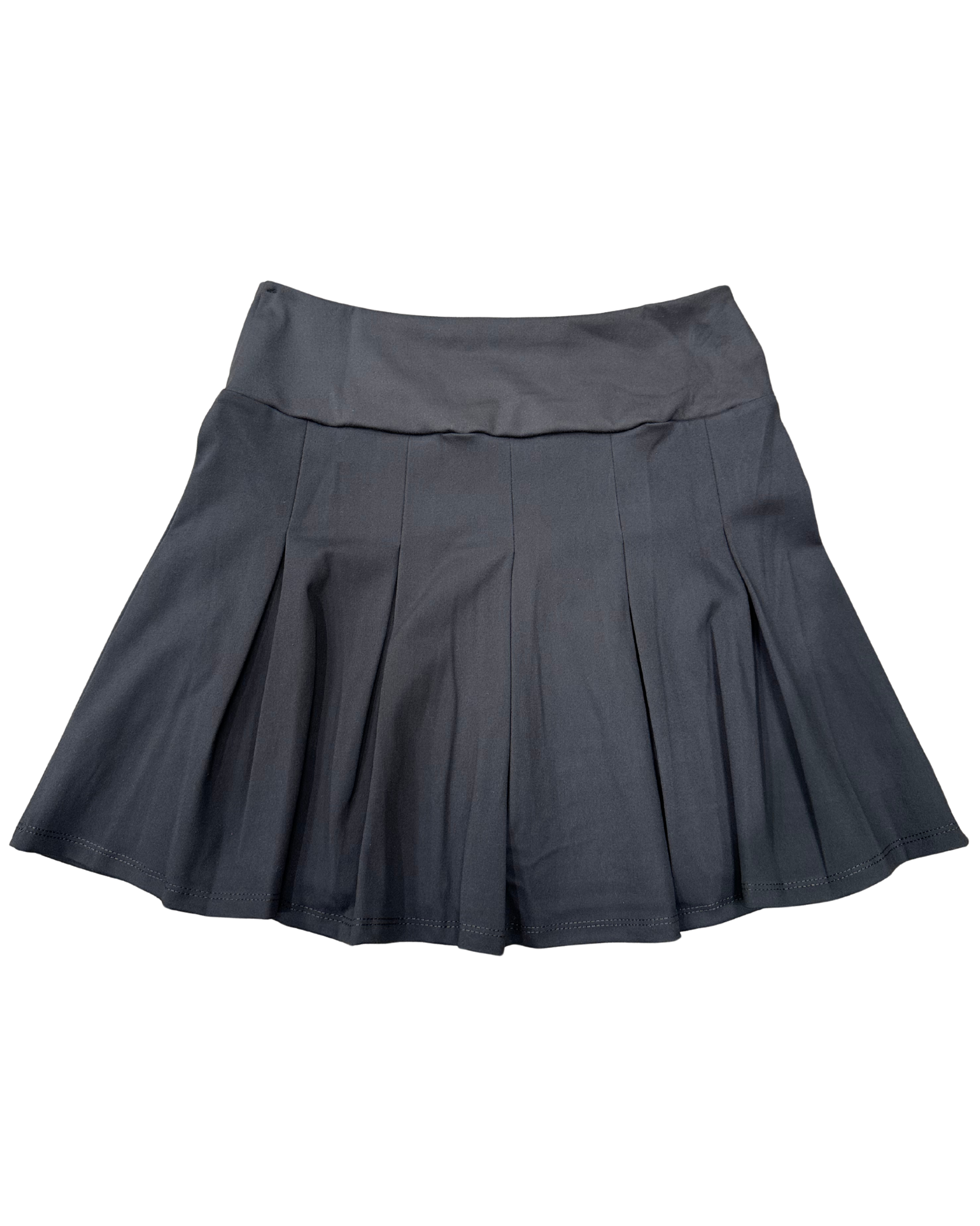 Zipped Crop-Top & Pleated Mini Skirt Set