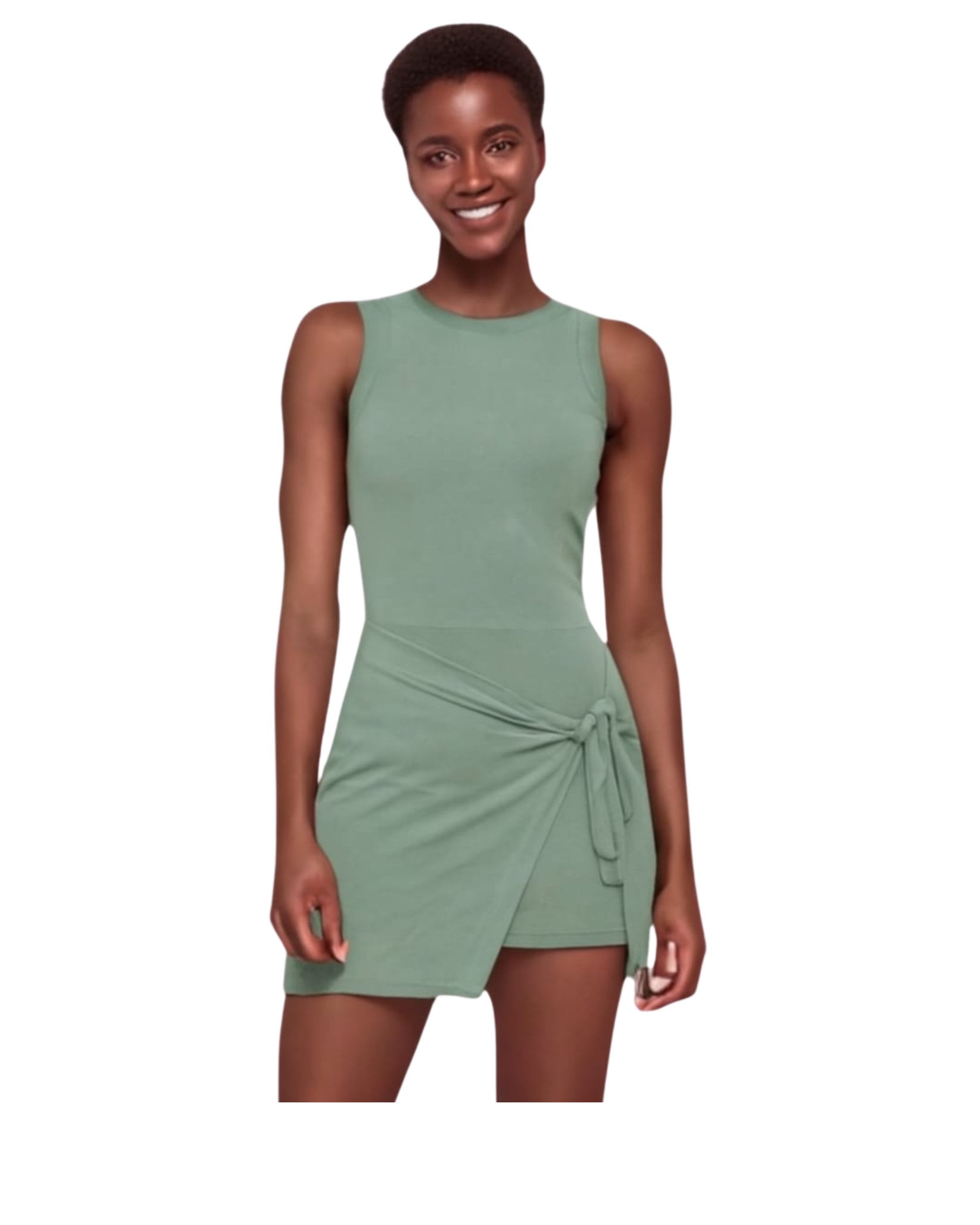 Activewear Sleeveless Romper D7076