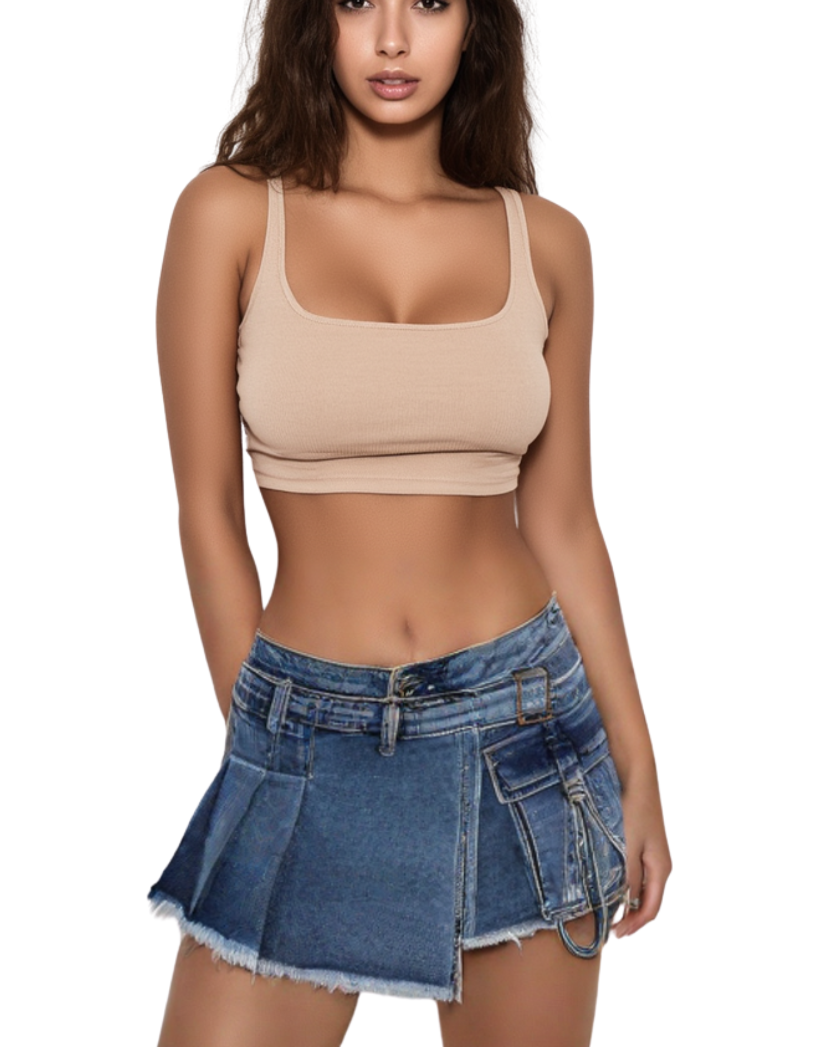 Denim Jean Skirt 2066