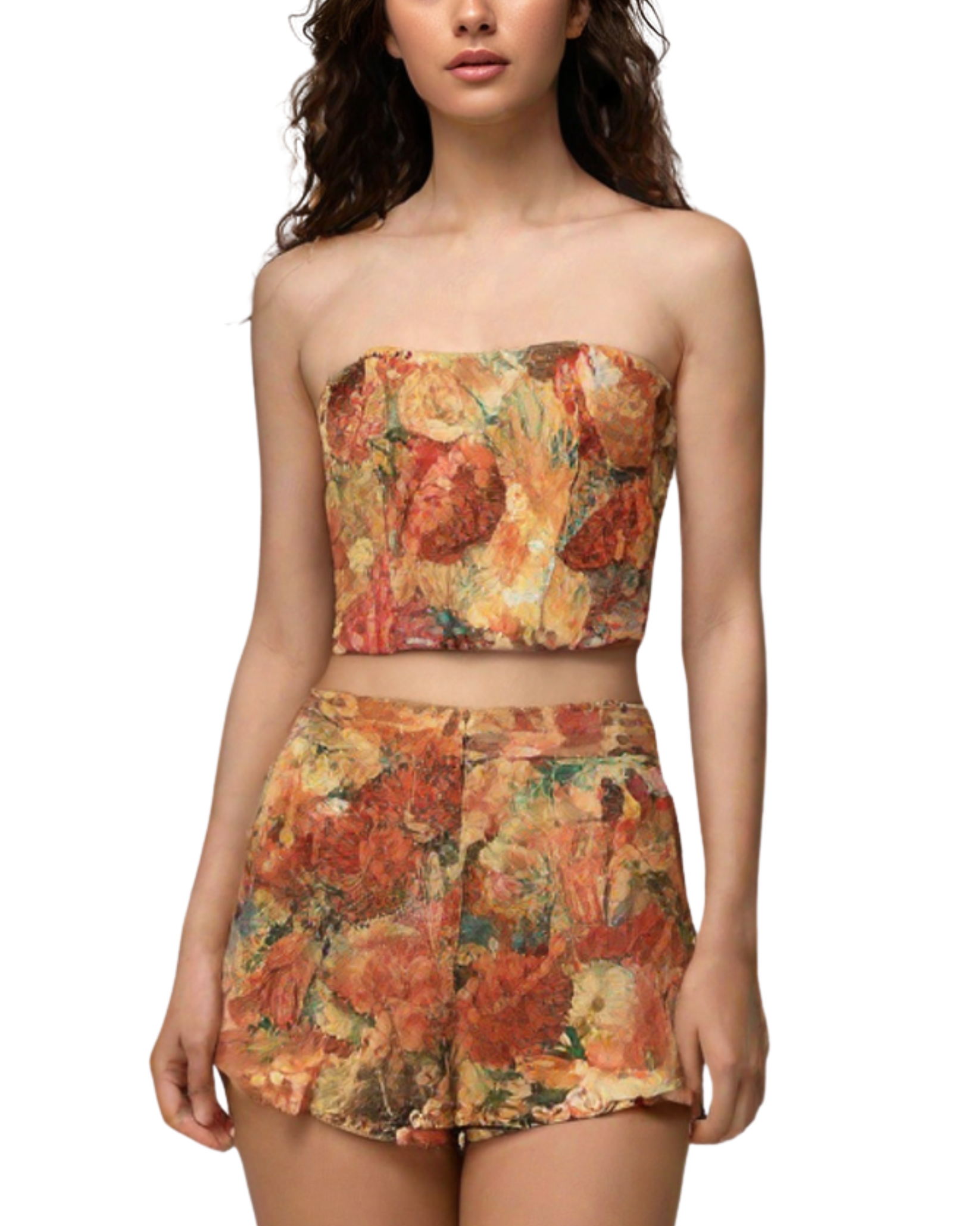 Floral Printed Corset Top