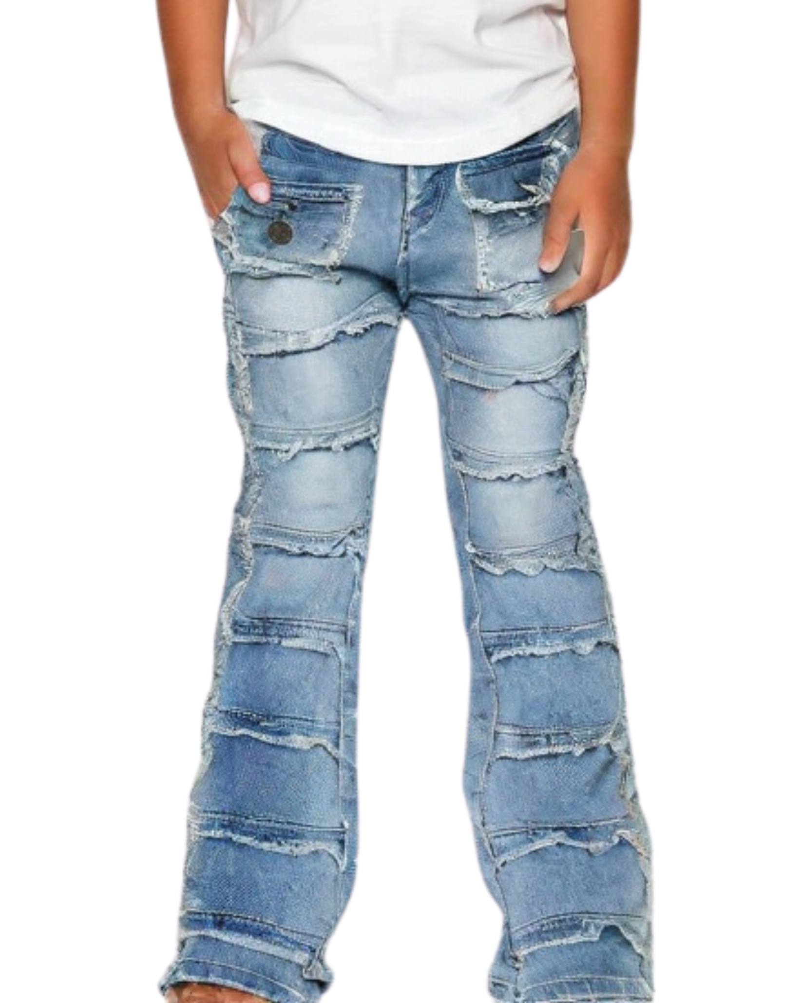 Kids Stacked Jeans BTP24858