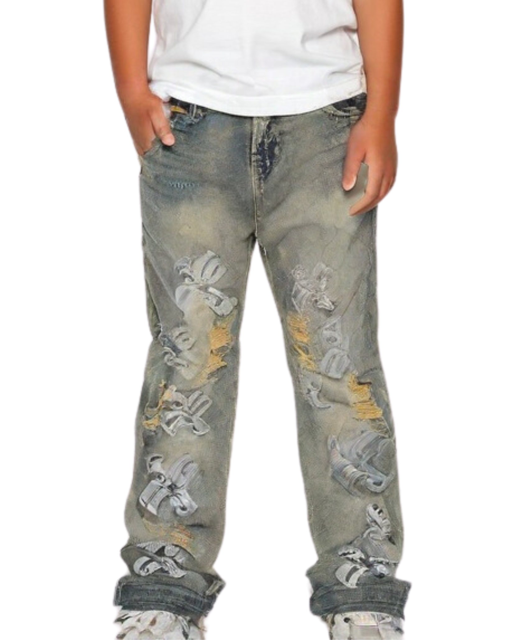Kids Stacked Jeans 330068