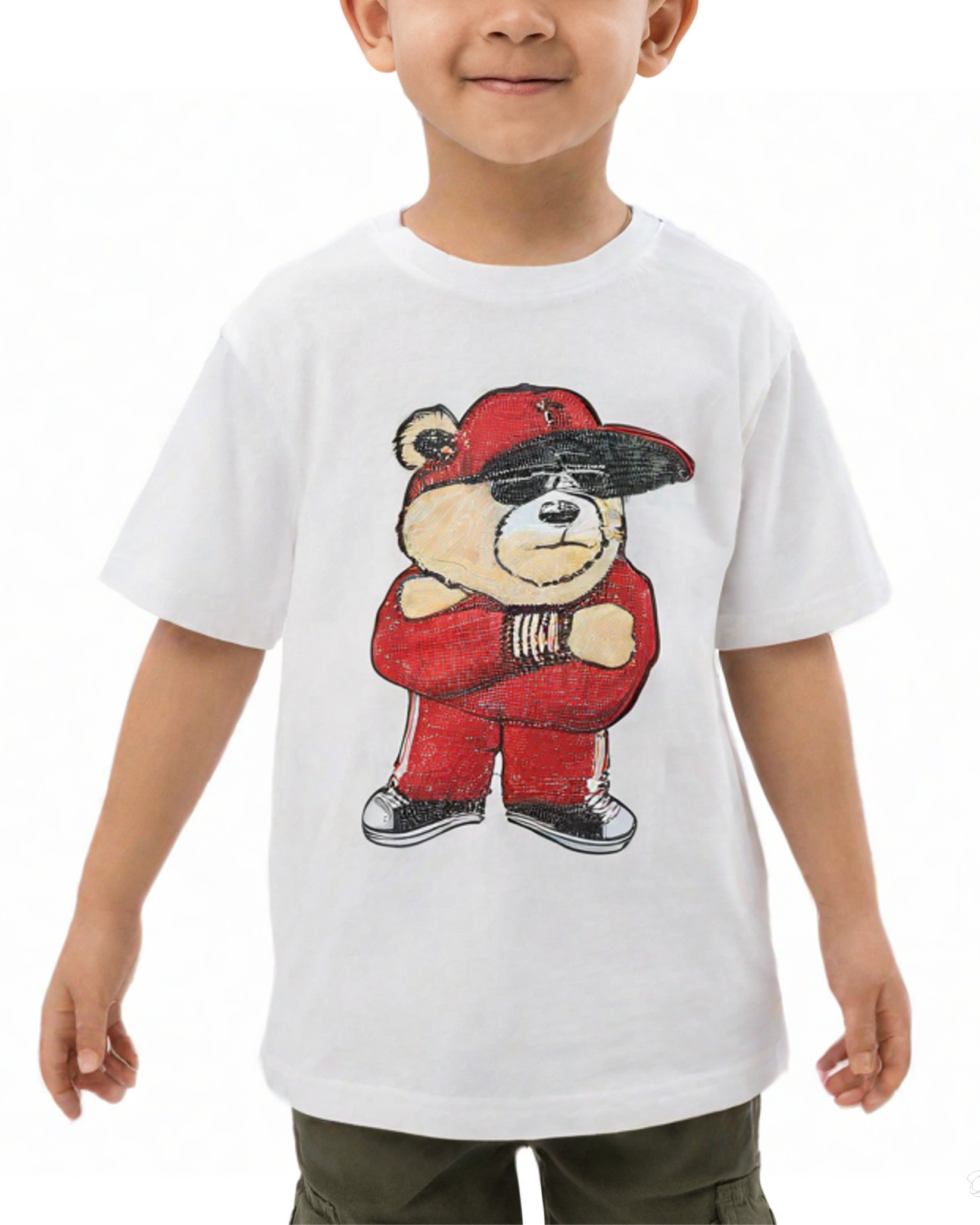 Kids Sparkling Teddy Shirt