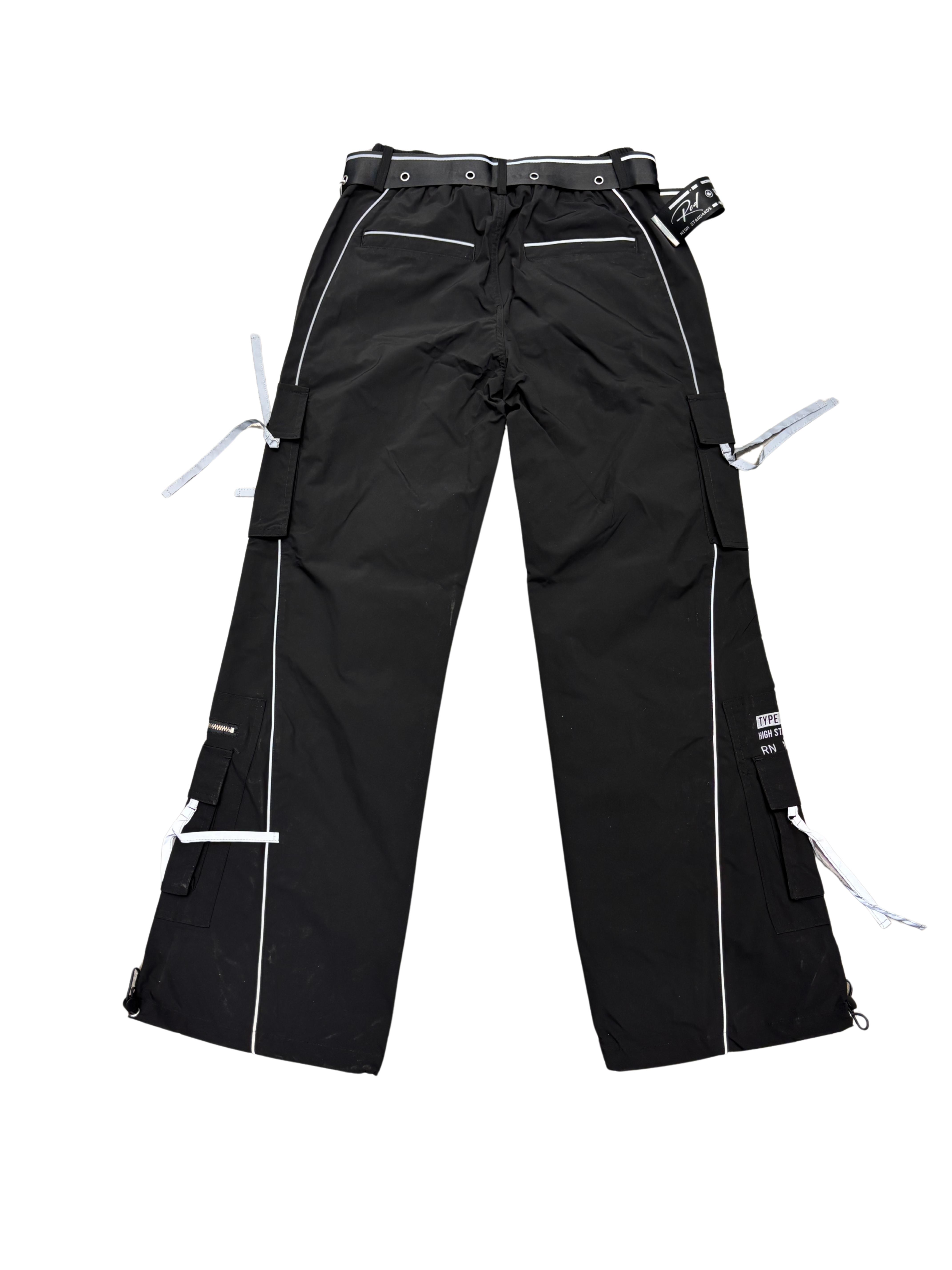 Womens Nylon Flare Leg Pants